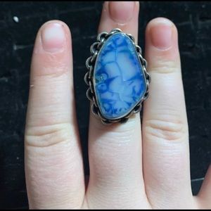 Dyed Agate Ring